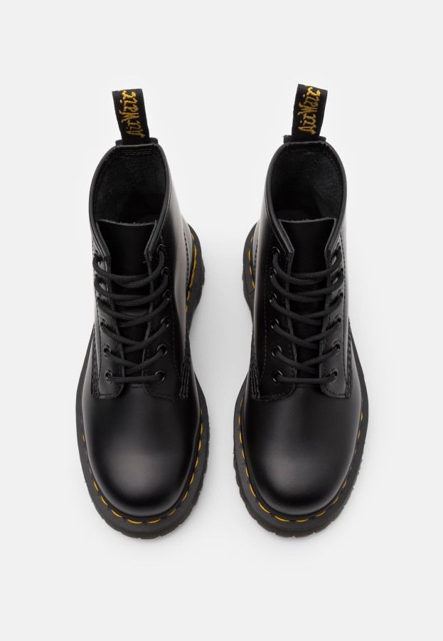 Dr.martens Norge 101 Bex Ankelstøvletter Med Snøring Svart Glatt