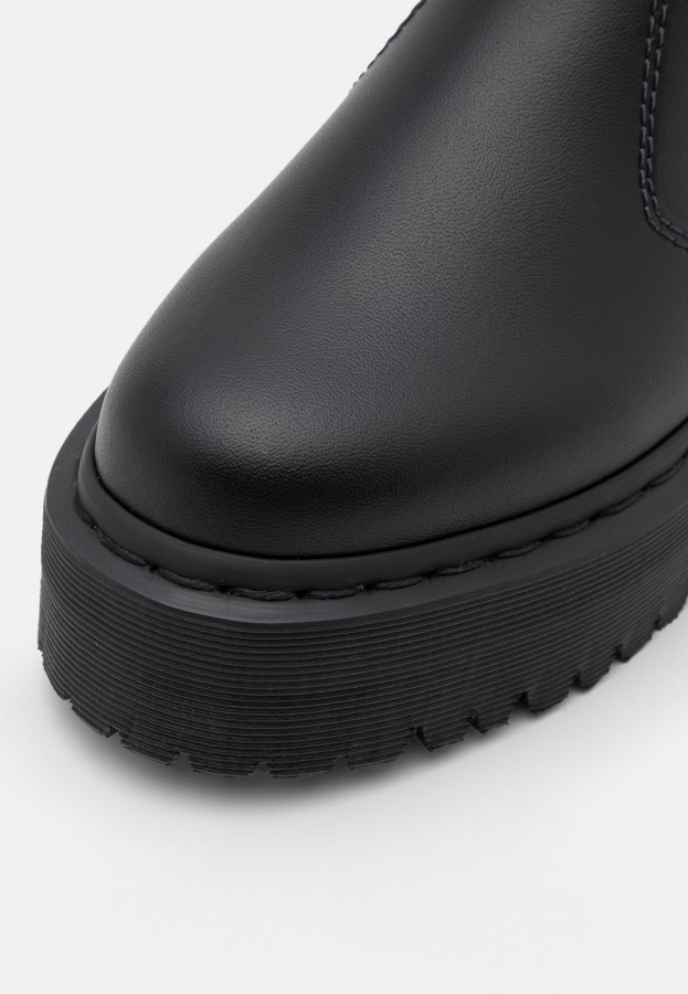 Sorte Dr.martens Norge 2976 Quad Unisex Platform Ankelstøvletter