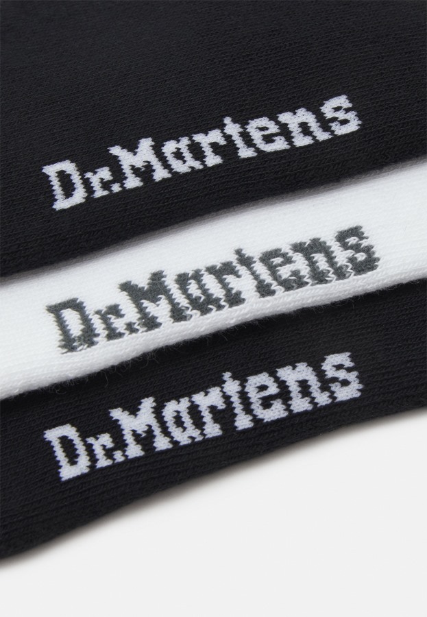 Korte Dobbel Doc 3 Pakk Unisex Sokker Dr.martens Norge Svart