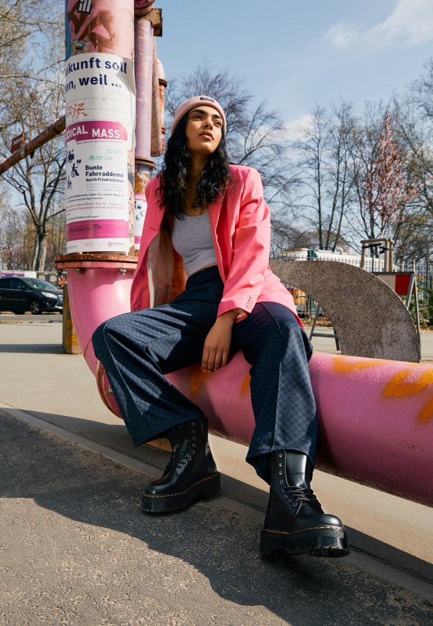 Dr.martens Norge Jadon Platform Ankelstøvletter Svart