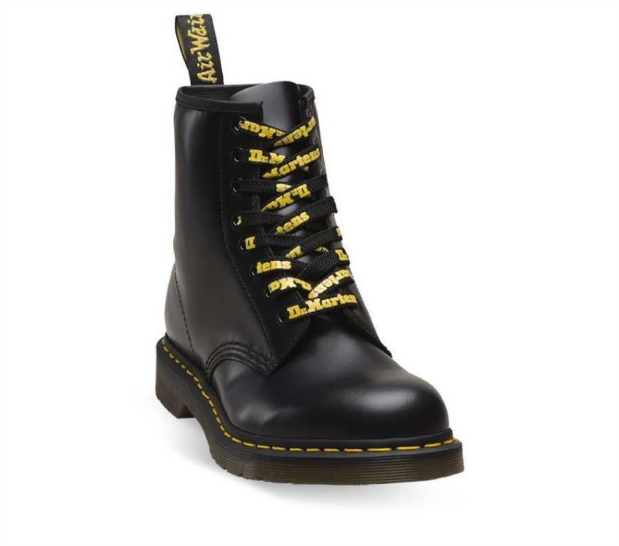 140cm Logo Flat Lisser Dr.martens Norge Svart-gul