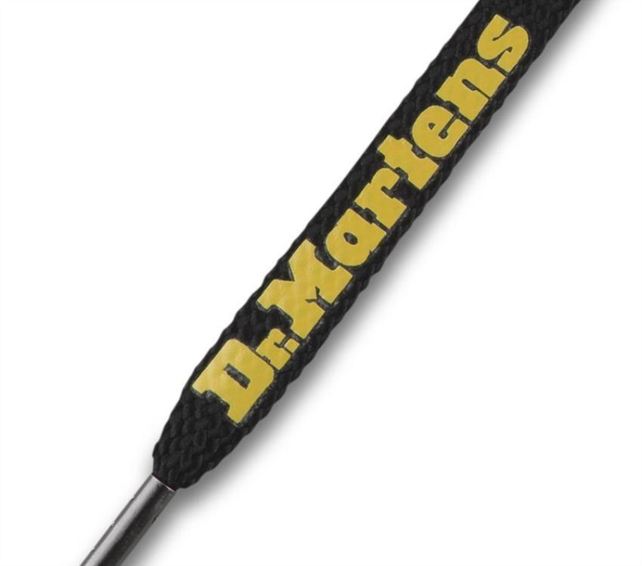 140cm Logo Flat Lisser Dr.martens Norge Svart-gul