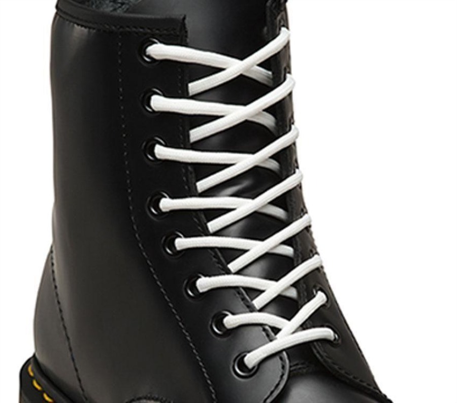 140cm Runde Lisser (8 10 øye) Dr.martens Norge Hvite Runde