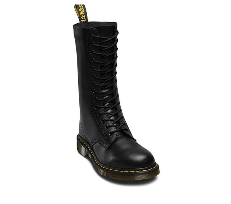 210cm Runde Lisser (12 14 øye) Dr.martens Norge Svart Rund