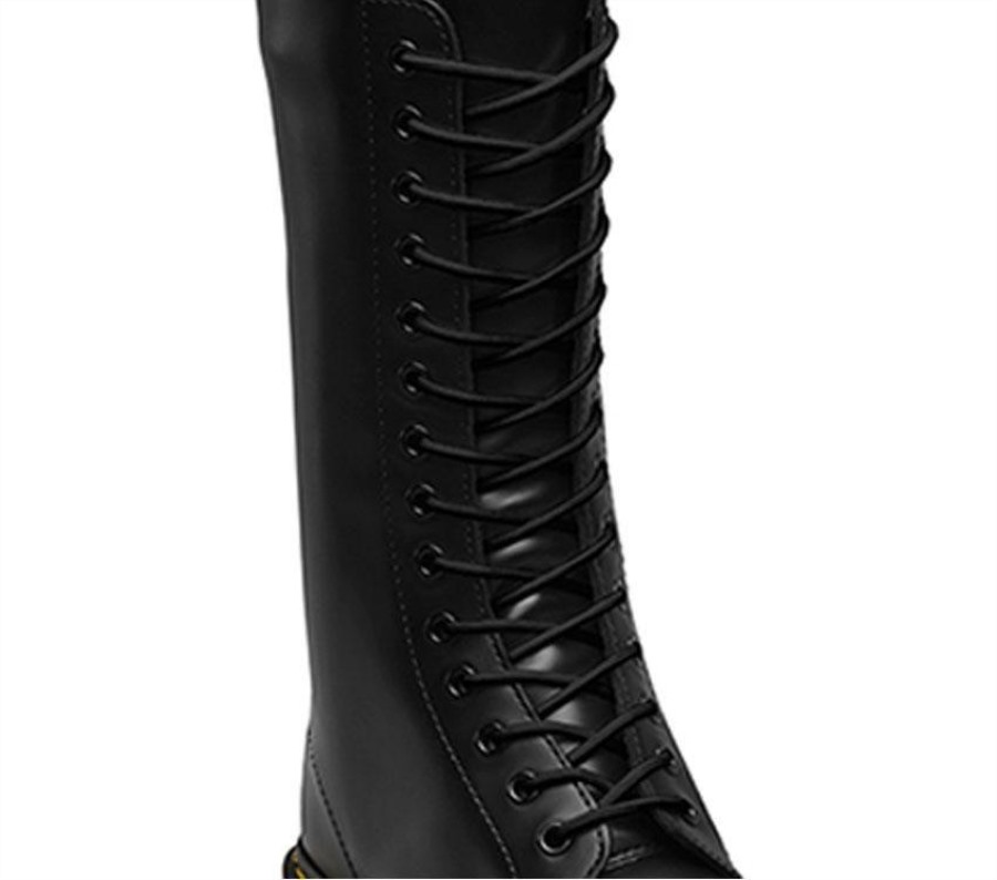 210cm Runde Lisser (12 14 øye) Dr.martens Norge Svart Rund