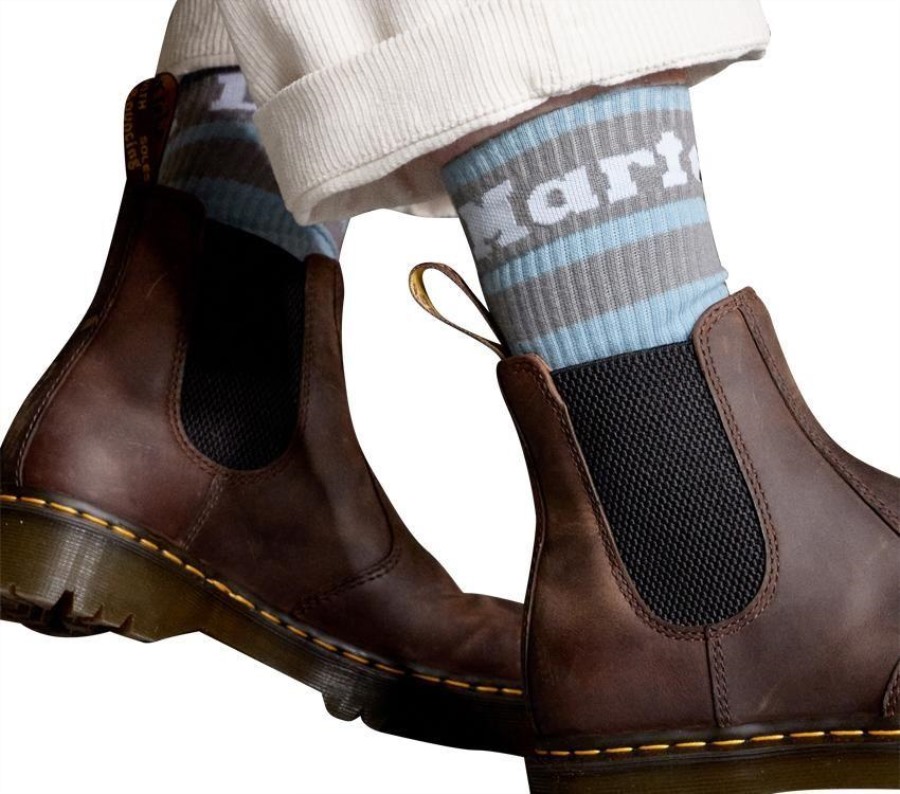 Atletisk Logosokk Dr.martens Norge Svart Bomullsblanding