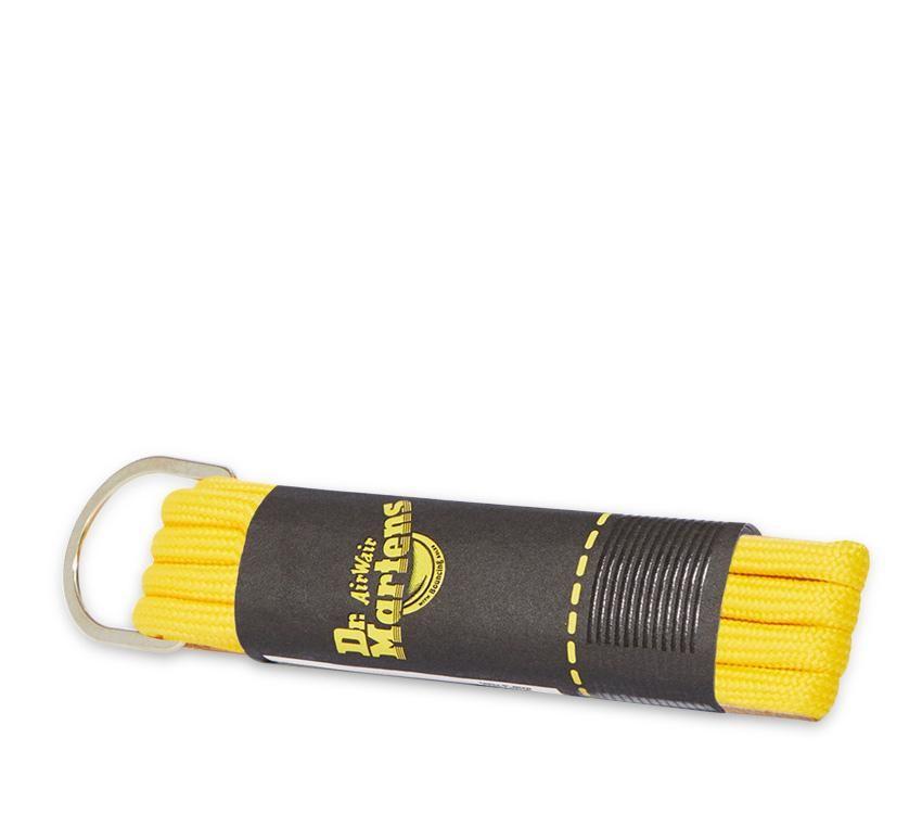 Gul 100% Tetoron Dr.martens Norge 65cm Gule Runde Lisser (3 øye)