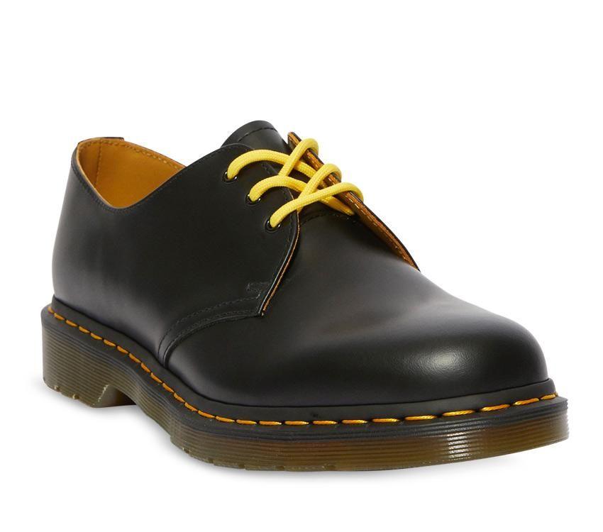 Gul 100% Tetoron Dr.martens Norge 65cm Gule Runde Lisser (3 øye)