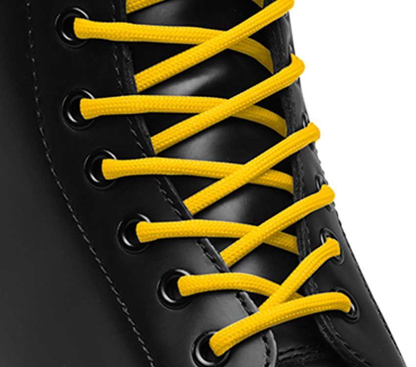 Gule Runde Dr.martens Norge 140cm Runde Lisser (8 10 øye)