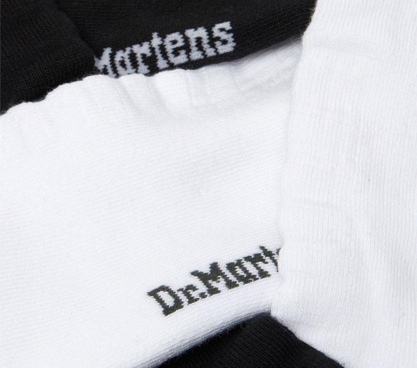 Korte Dobbel Doc 2 Pakk Sokker Dr.martens Norge Svart