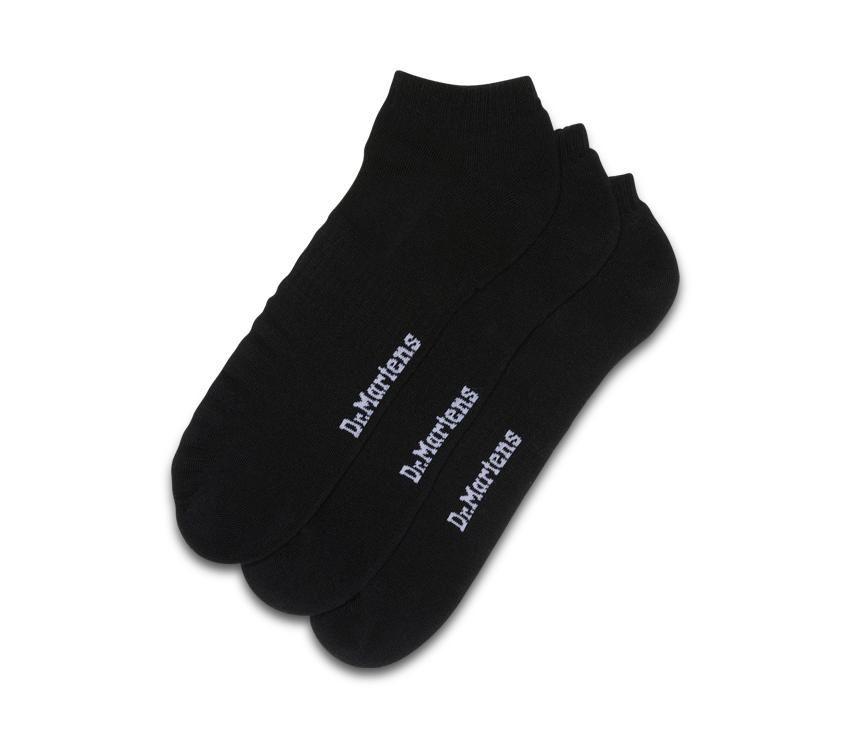 Kort Dobbel Doc 3pk Dr.martens Norge Sort Bomullsblanding