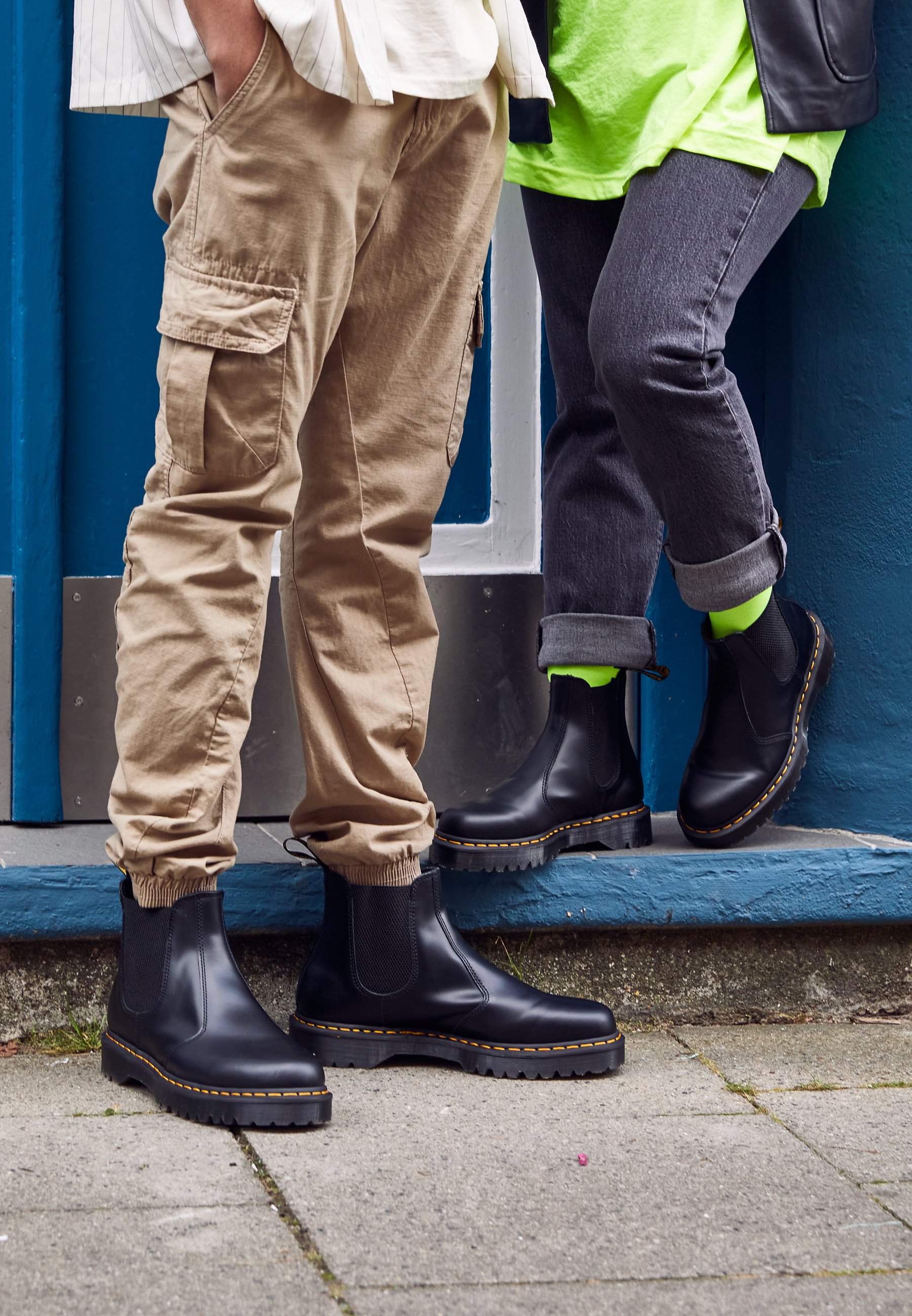 Sort Glatt Dr.martens Norge 2976 Bex Klassiske Ankelstøvletter