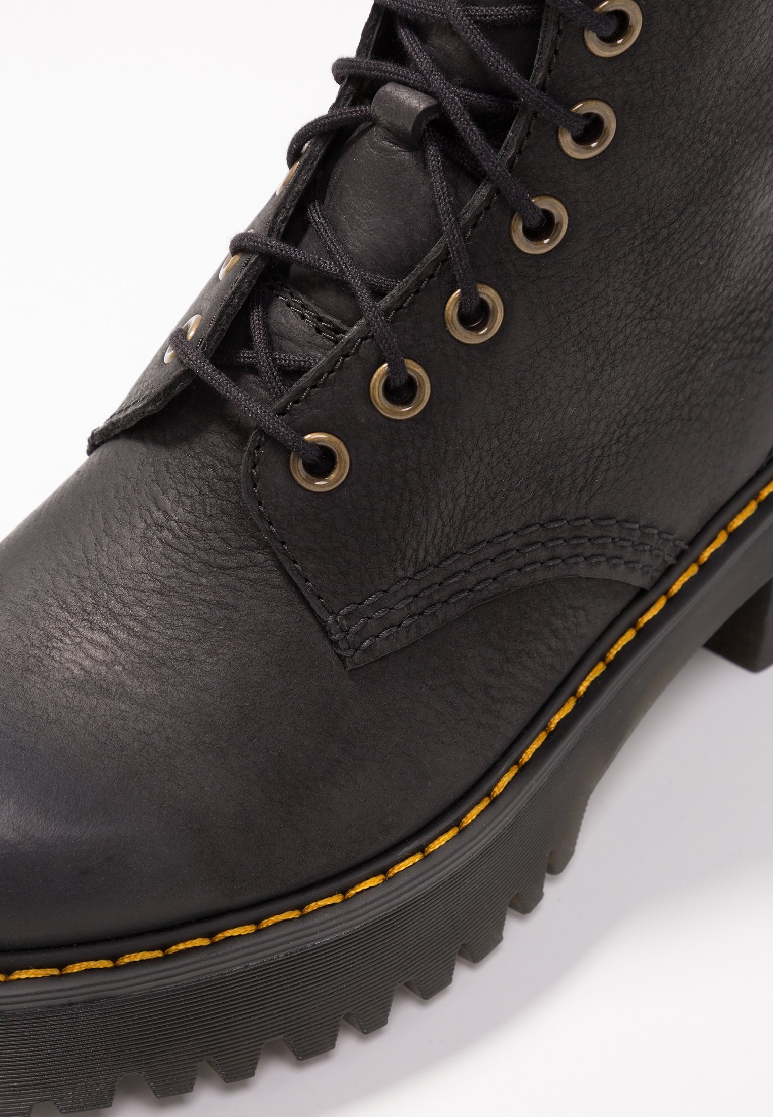 Svart Dr.martens Norge Shriver Hi 8 Eye Boot Platform Ankelstøvletter