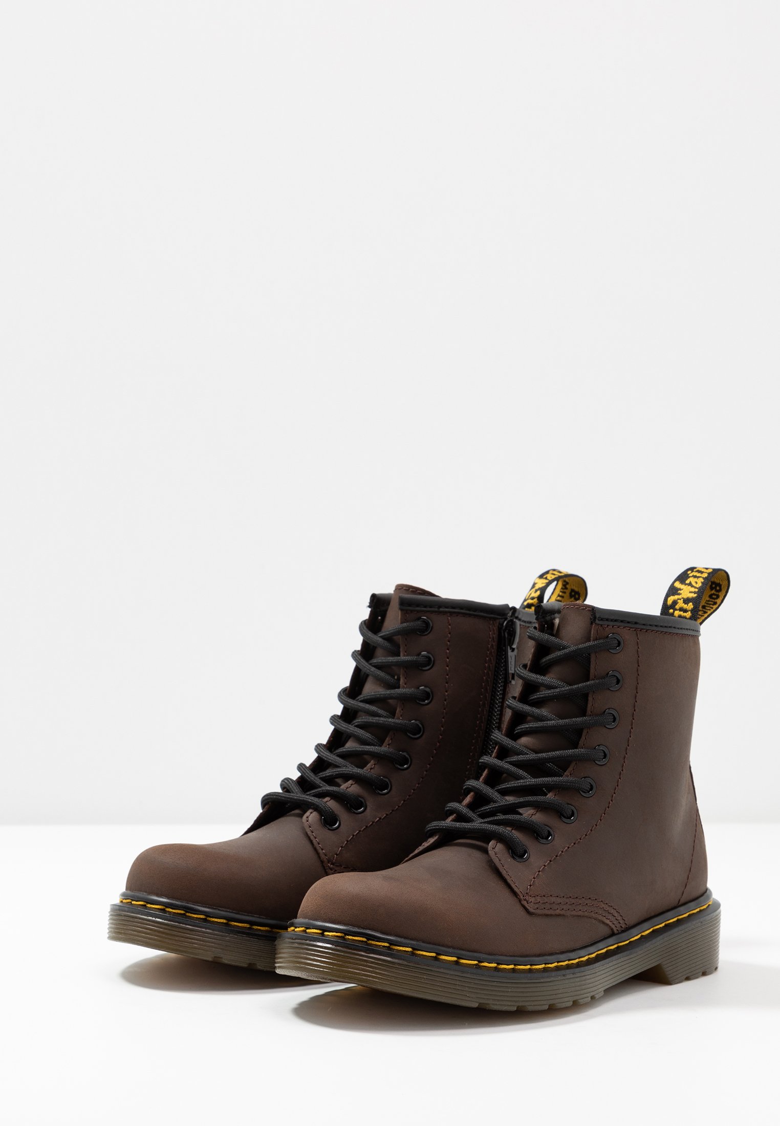Mørkebrune Dr.martens Norge 1460 Serena J Republic Wp Ankelstøvletter Med Snøring
