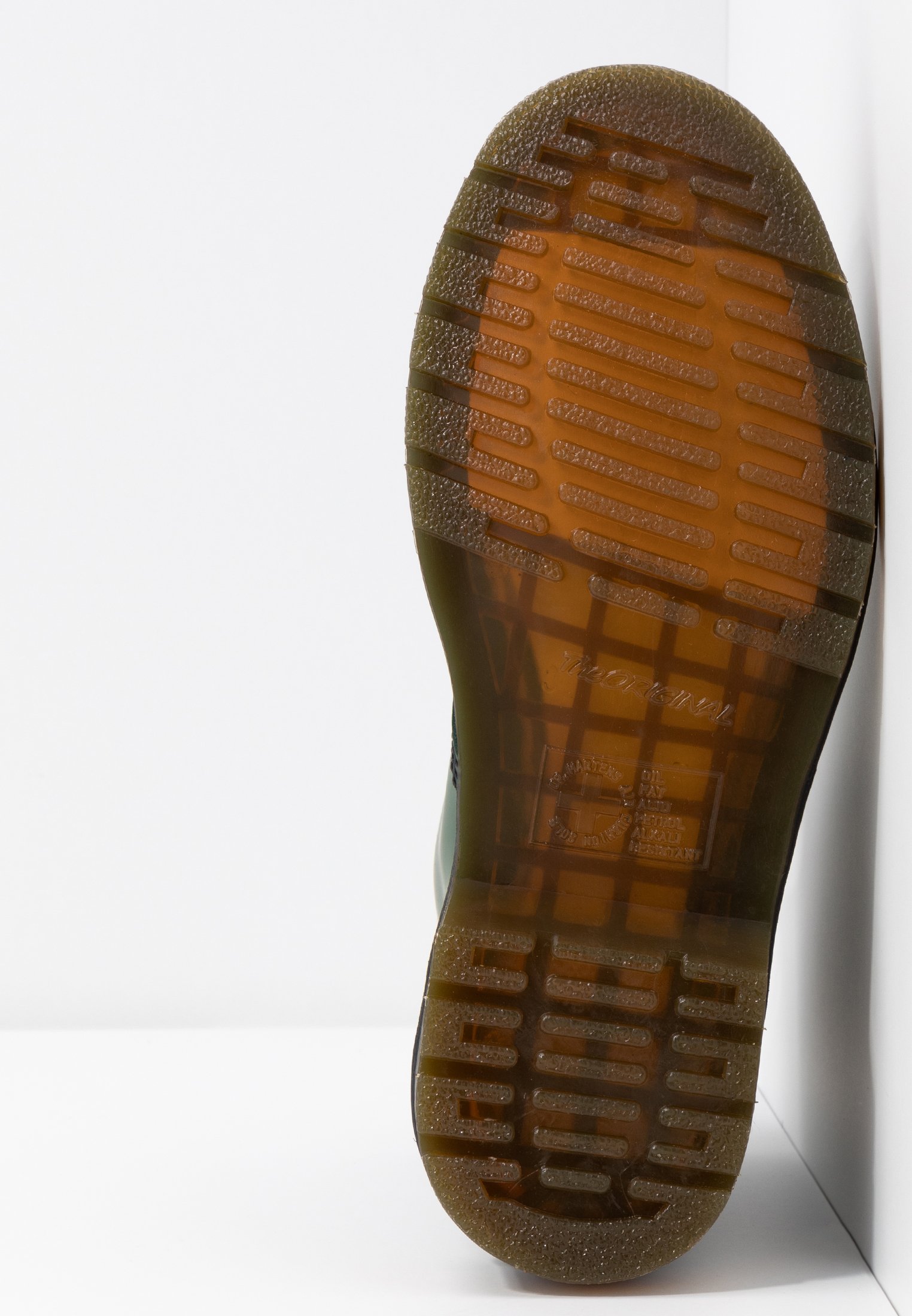 1460 Støvlett Med Snøre Ankelstøvletter Dr.martens Norge Grønn Glatt