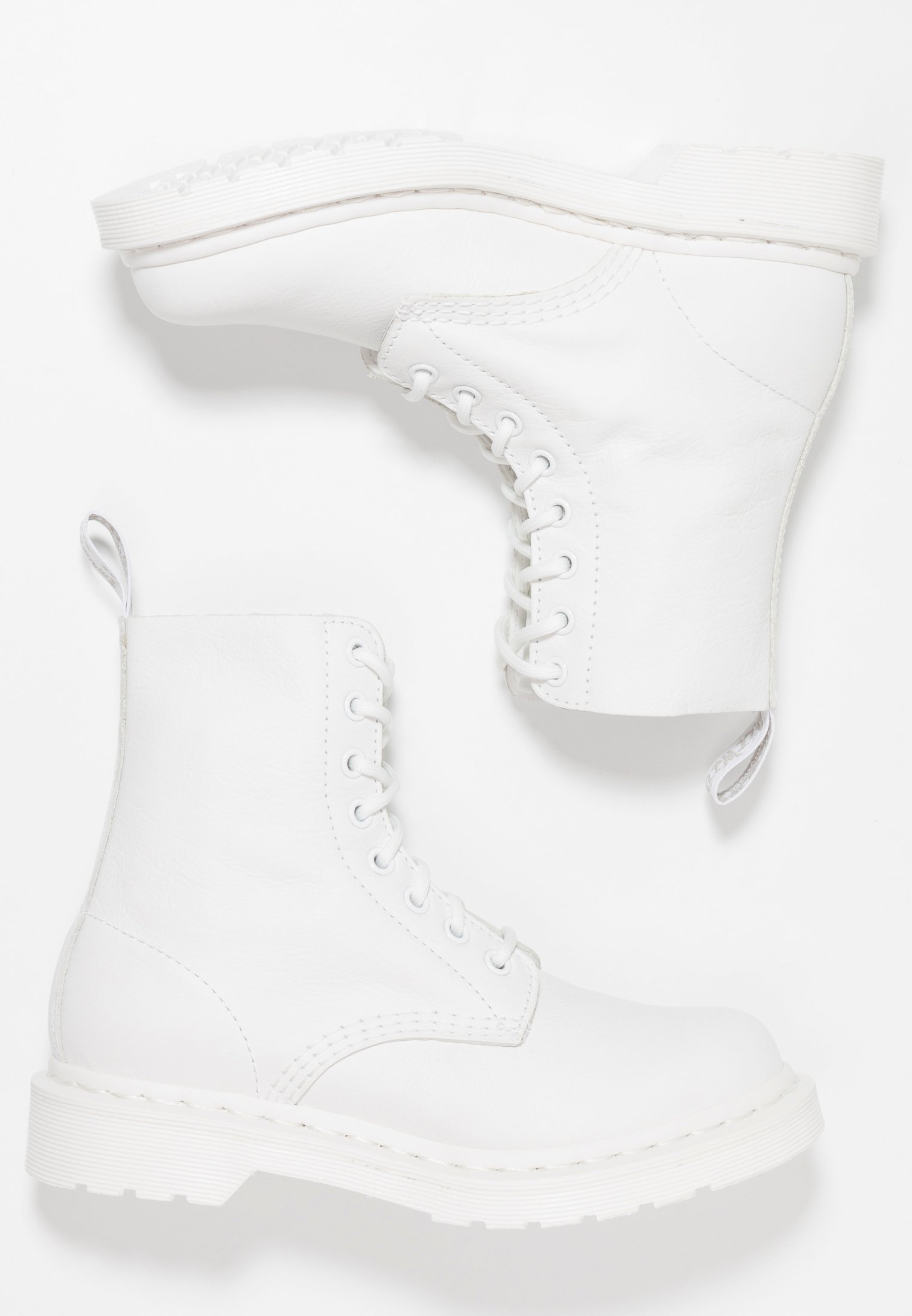 Dr.martens Norge 1460 Pascal Mono 8 Eye Boot Snøre Ankelstøvletter Hvit Virginia