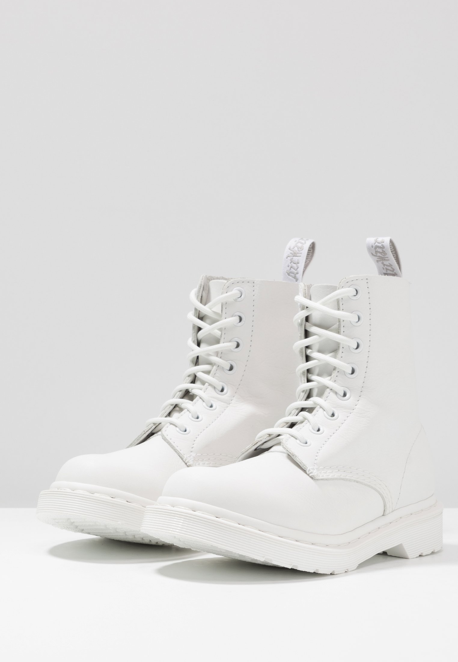 Dr.martens Norge 1460 Pascal Mono 8 Eye Boot Snøre Ankelstøvletter Hvit Virginia