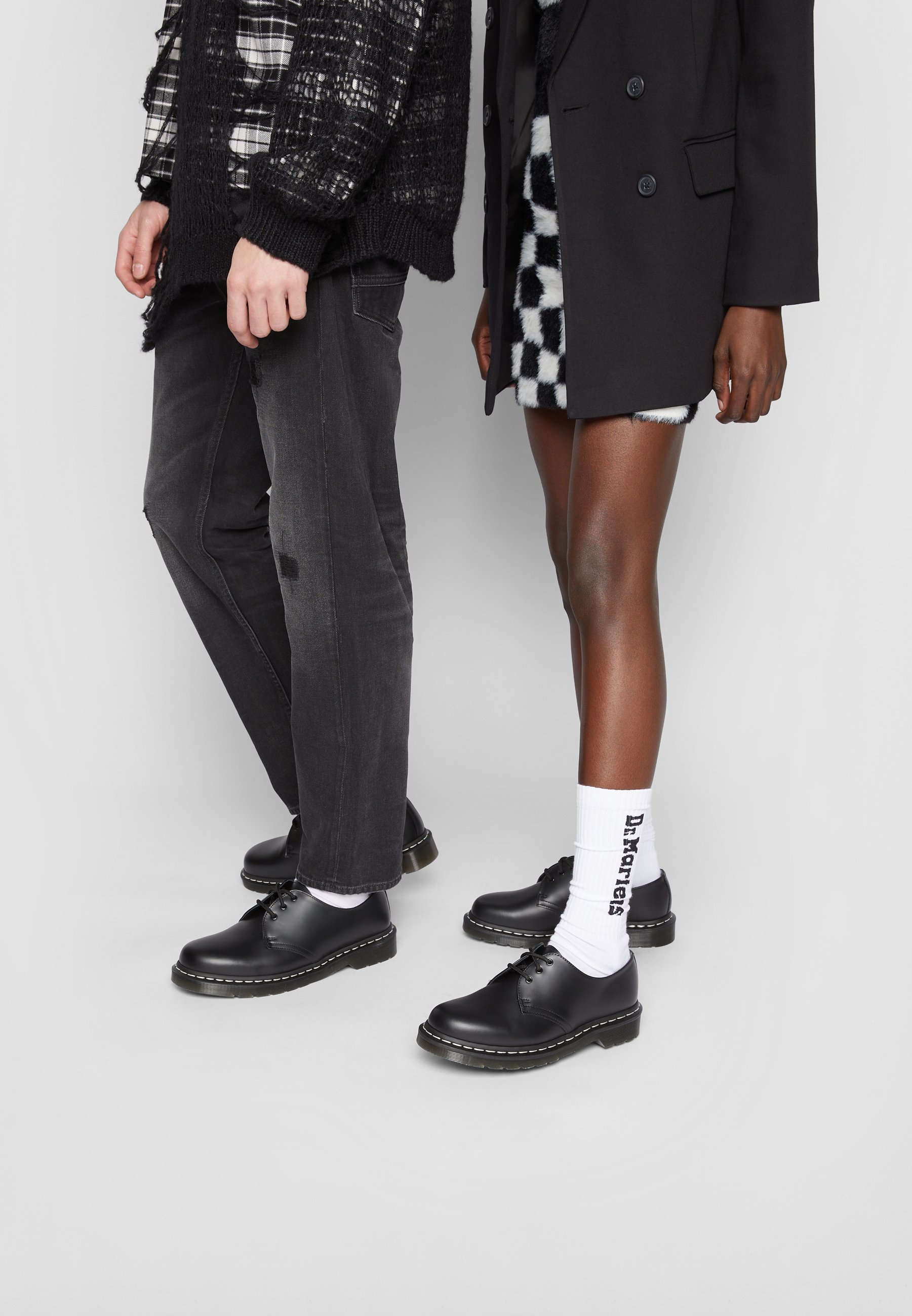 Sorte Glatte Dr.martens Norge 1461 Casual Blonder