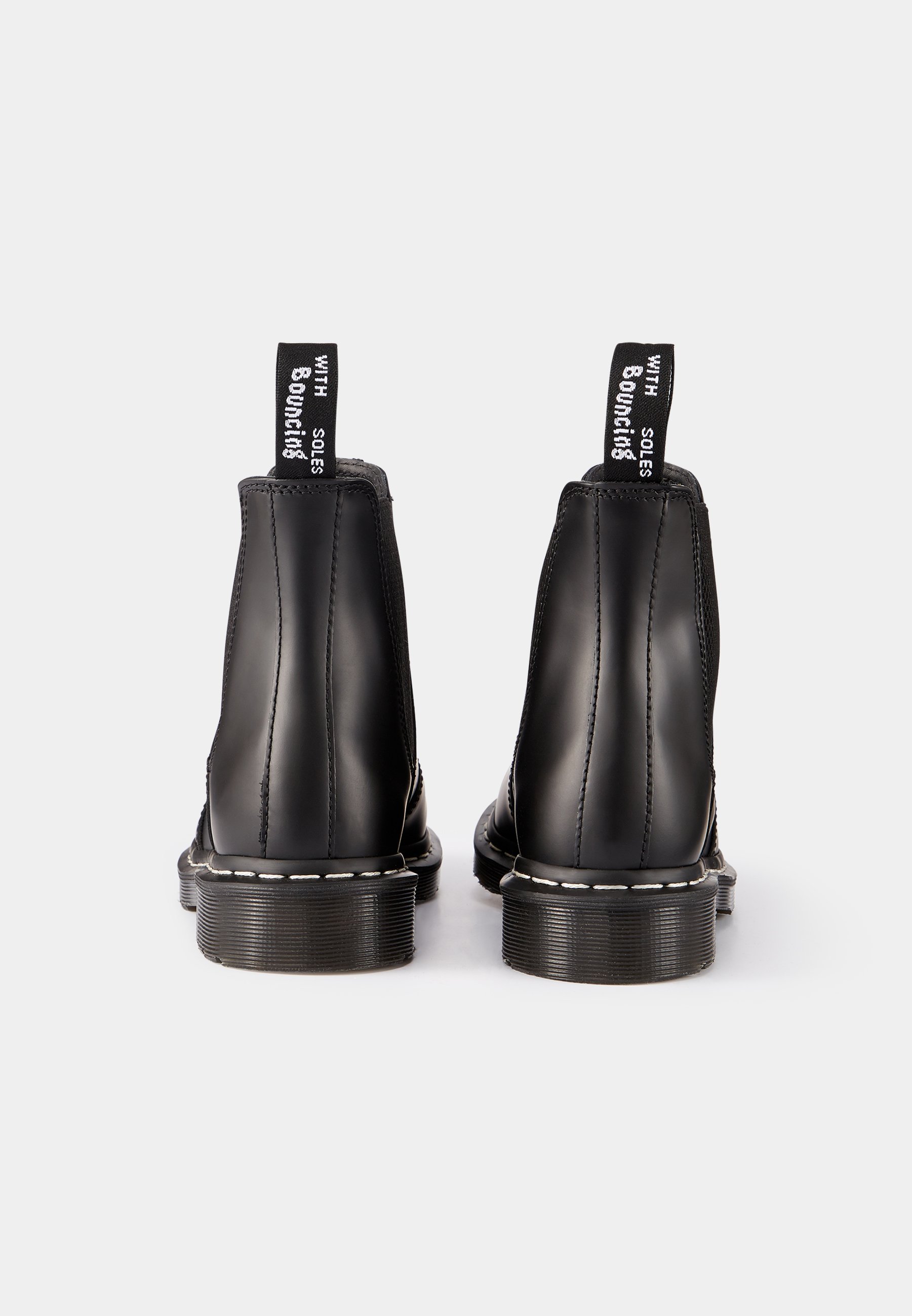 Sorte Glatte Dr.martens Norge Ankelstøvletter Med Snøring