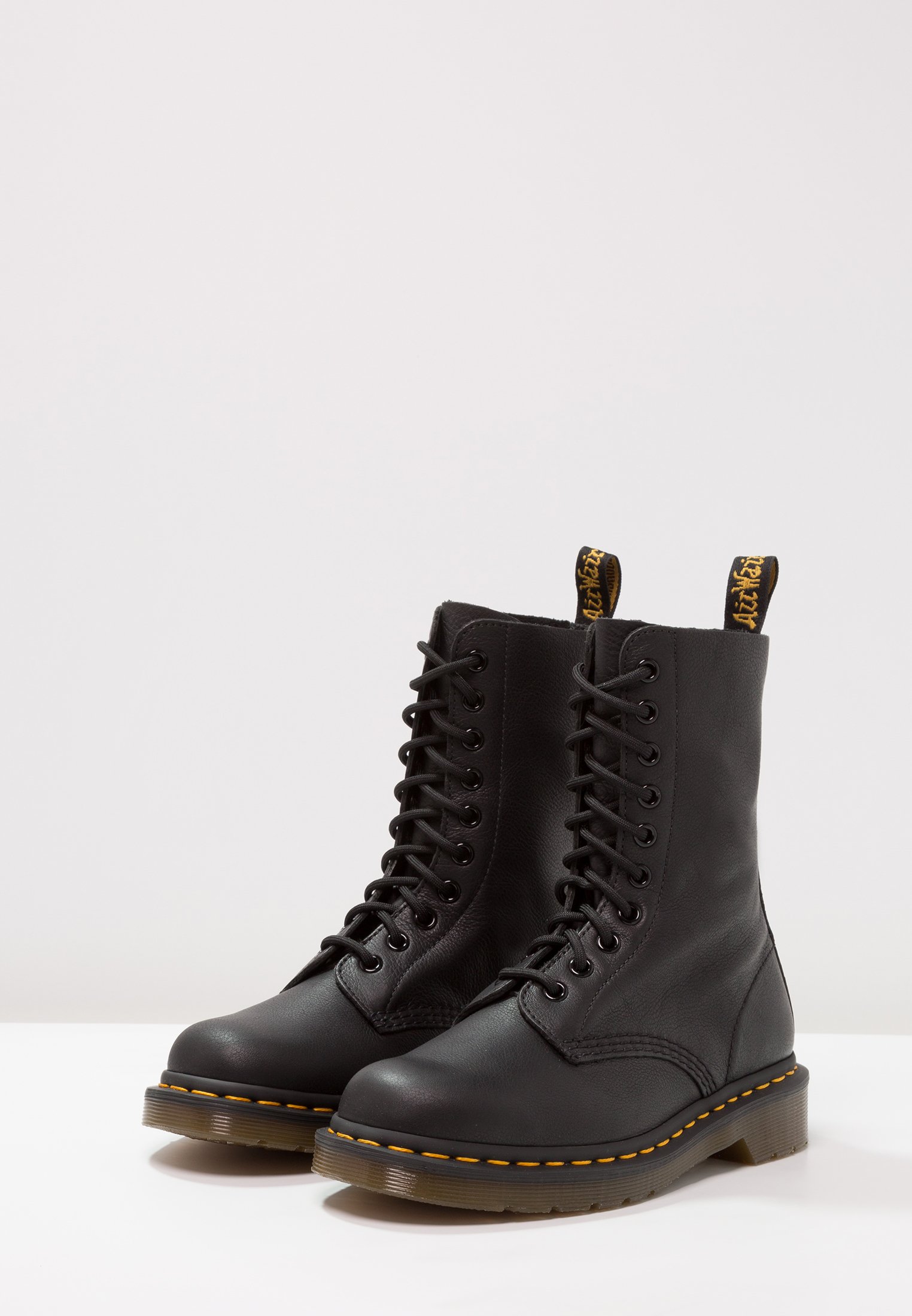 Sorte Dr.martens Norge 1490 10 Eye Virginia Ankelstøvletter Med Snøre