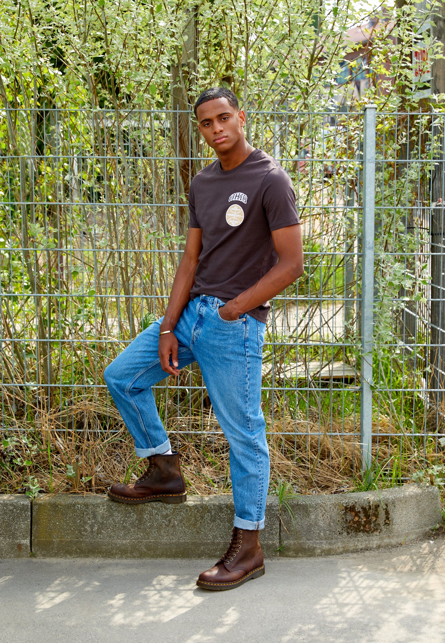 1460 Unisex Ankelstøvletter Dr.martens Norge Mørkebrun Crazy Horse