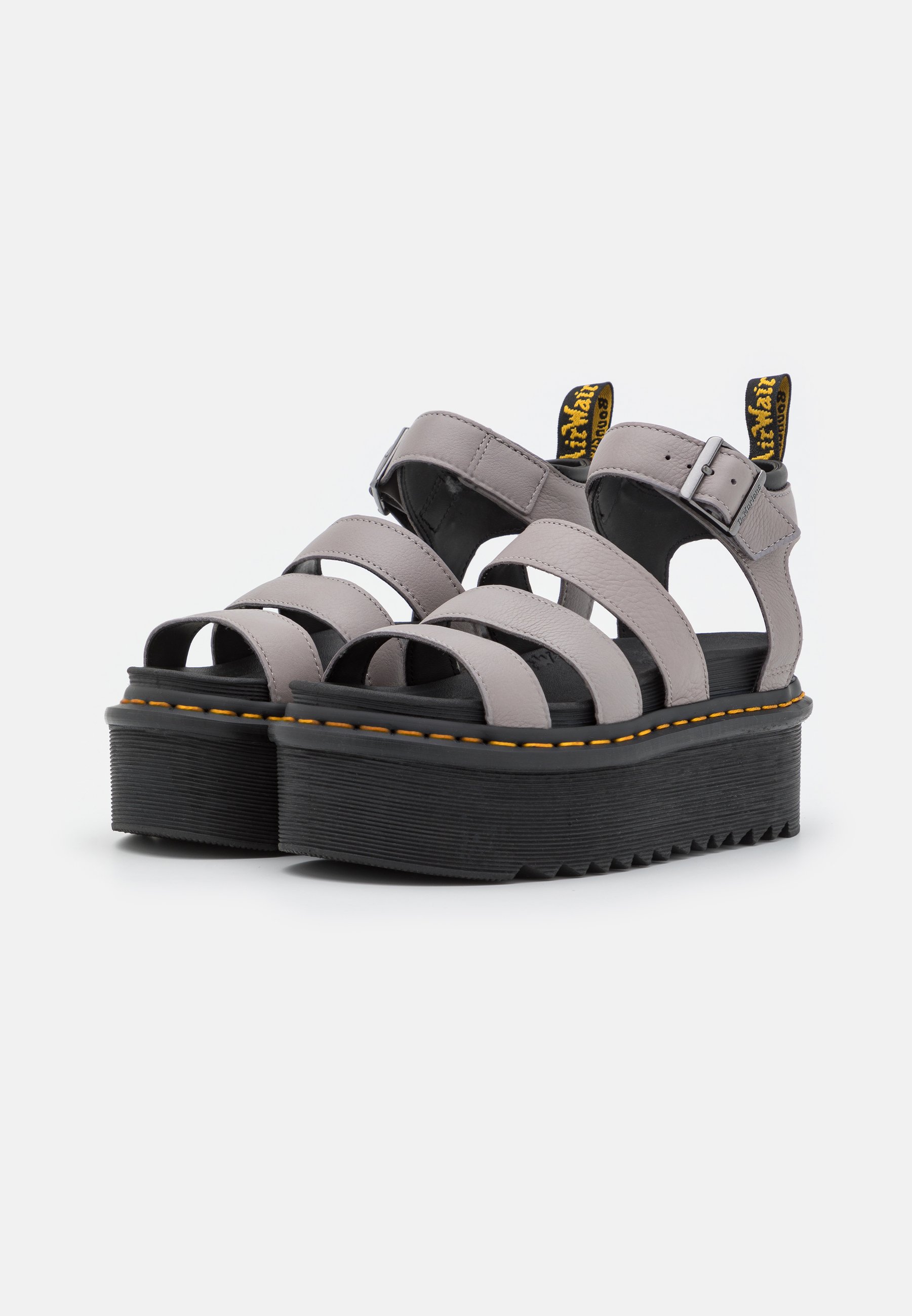 Dr.martens Norge Blaire Quad Platform Sandaler Grå Pisa